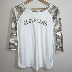 CampDavid Cleveland Baseball Tee Size Large